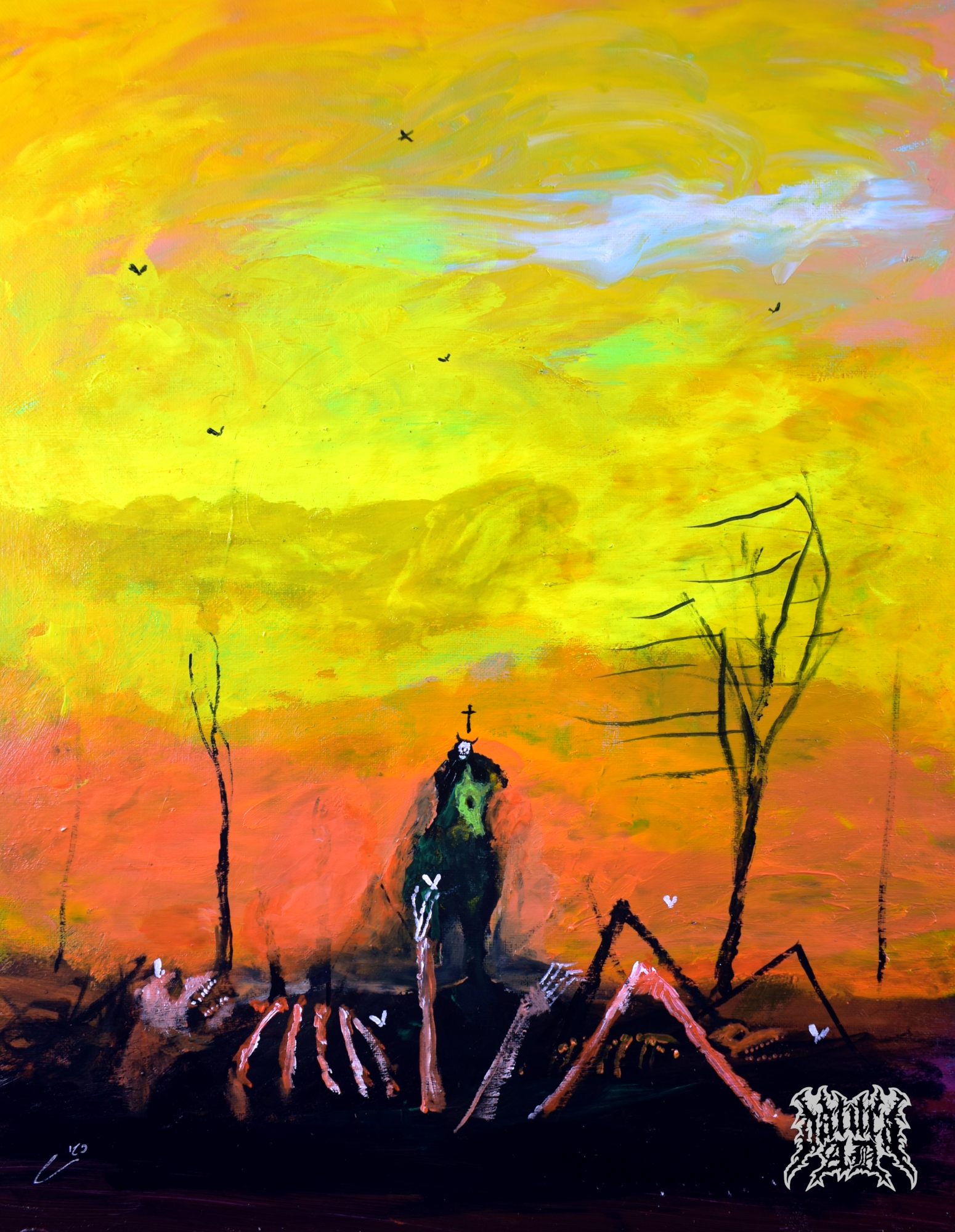 Adoration, acrylic, 20'' x 16''